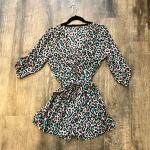 Silky Leopard Romper